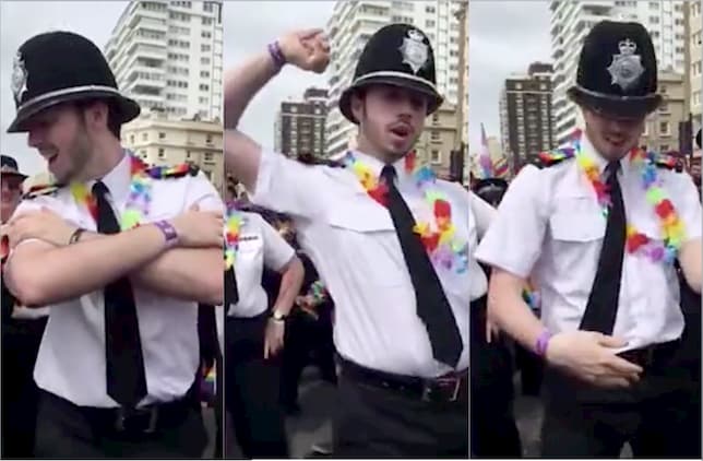 【同志友善城市｜英國布萊頓】警察在同志遊行熱舞 網友淚：「警察終於不再打壓，而是與我們共舞」