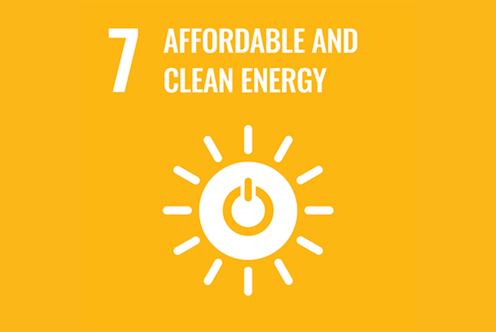 SDGs 目標7｜確保所有的人都可取得負擔得起、可靠、永續及現代的能源