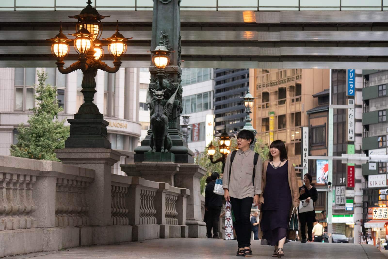 東京日本橋具有關鍵的歷史定位，橋上的麒麟之翼是東野圭吾小說的關鍵場景。這裡將是東京都更最新的案例。圖片來源：黃明堂攝