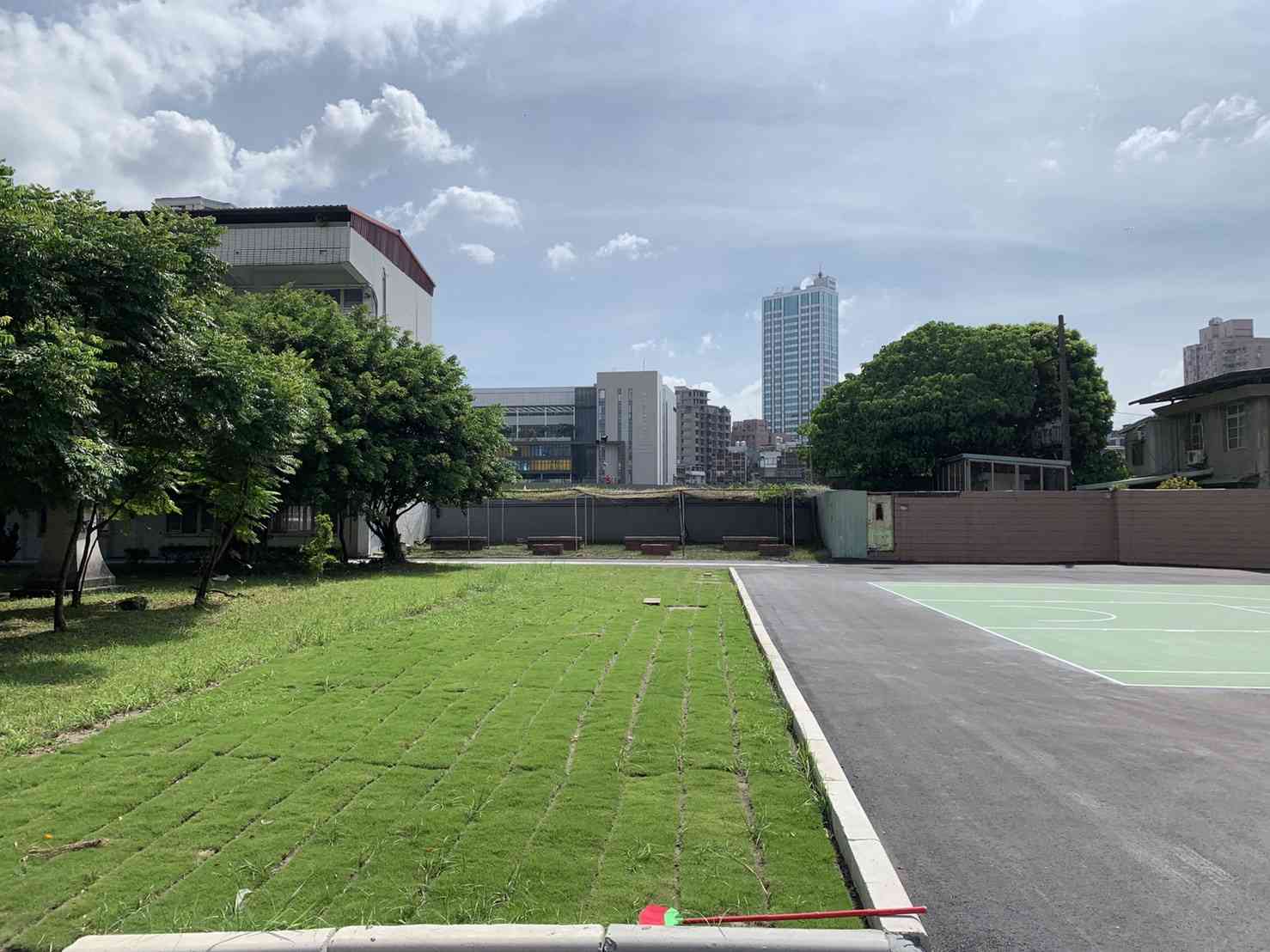 地下貯水槽上方的綠美化。圖片來源：新北市政府