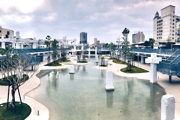 台南市河樂廣場。 圖片來源：河樂廣場Facebook粉絲專頁