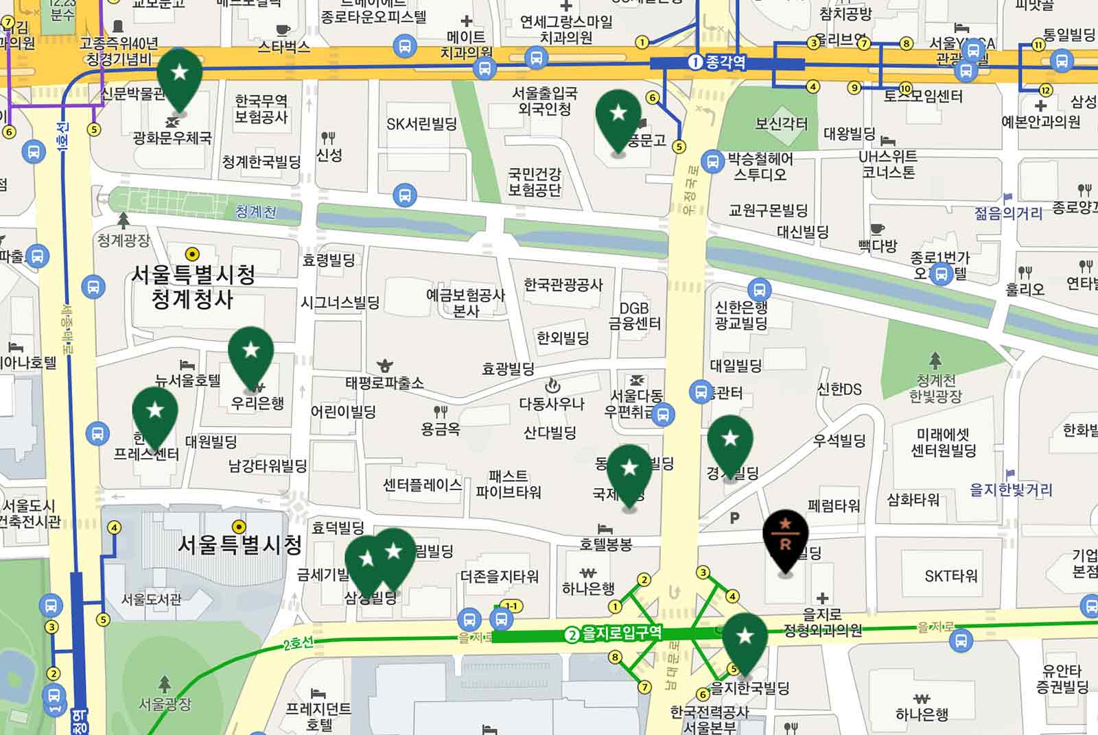首爾市內星巴克開設相當密集。