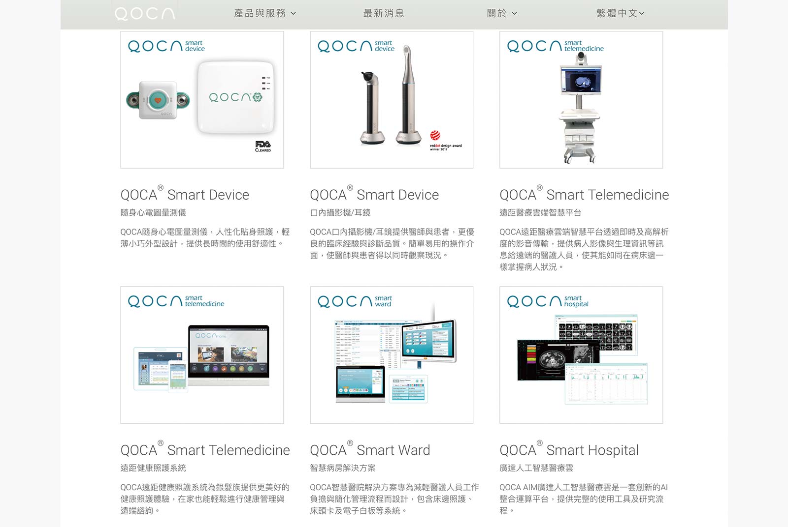 QOCA將數位科技結合醫材，推出智慧醫療工具。