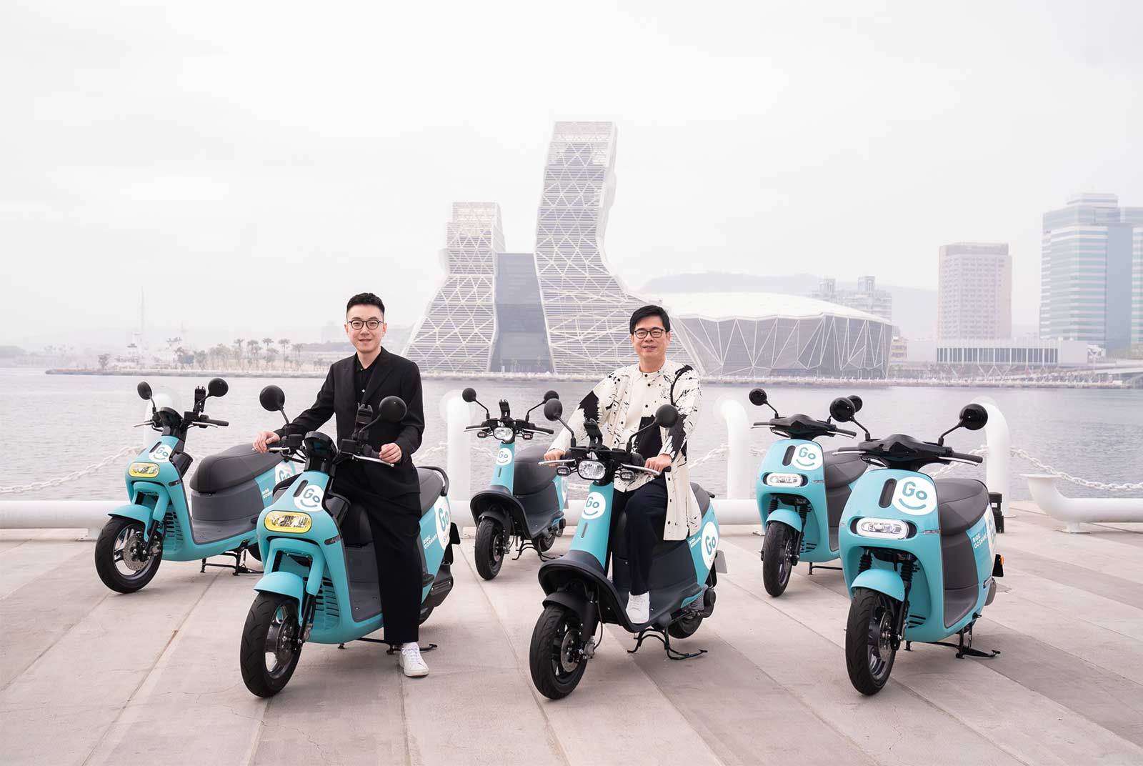 1月21日，共享機車Goshare在高雄正式上路。圖片來源：Goshare