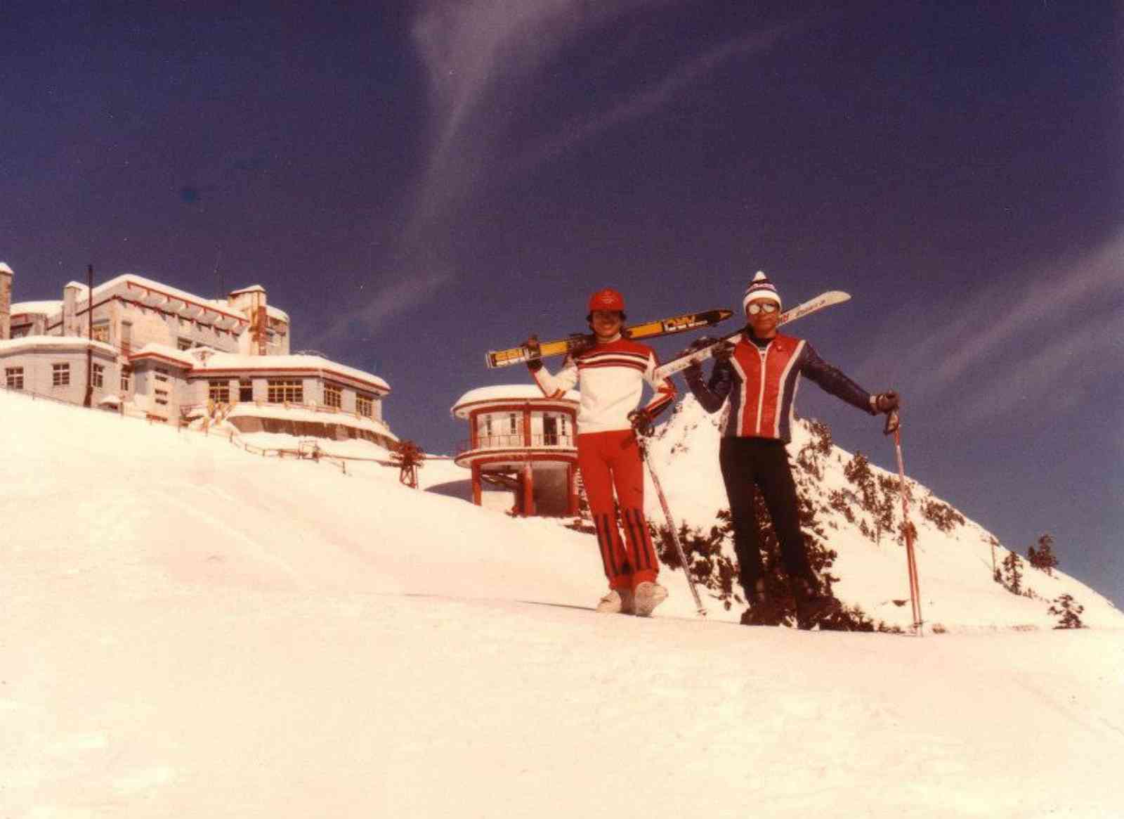 由於合歡山滑雪場設備完善，每年都有滑雪選手前來受訓。圖片來源：吳永義提供