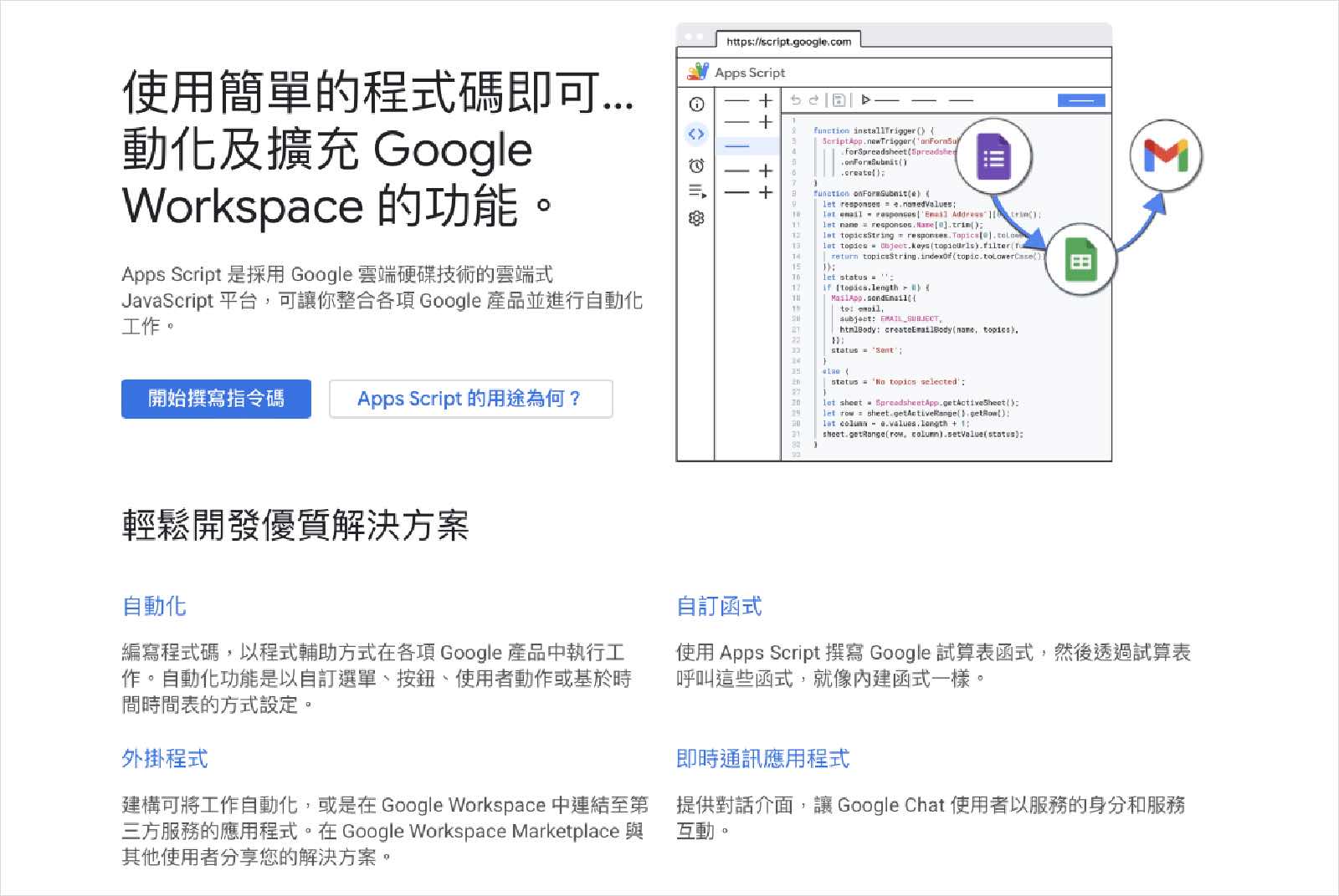 程式碼-工作效率-軟體-程式語言-溝通能力-關鍵詞-提示詞-聊天機器人-發信工具-GoogleAppsScript