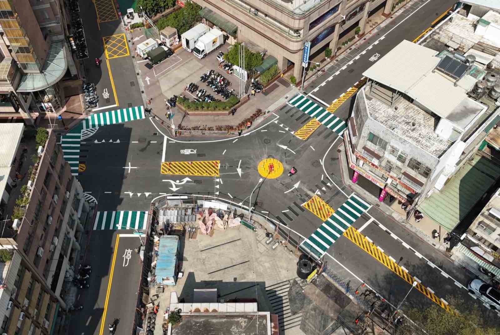 行人安全-道路改善-交通工程-高雄交通局-張淑娟-標線型圓環-廣西路