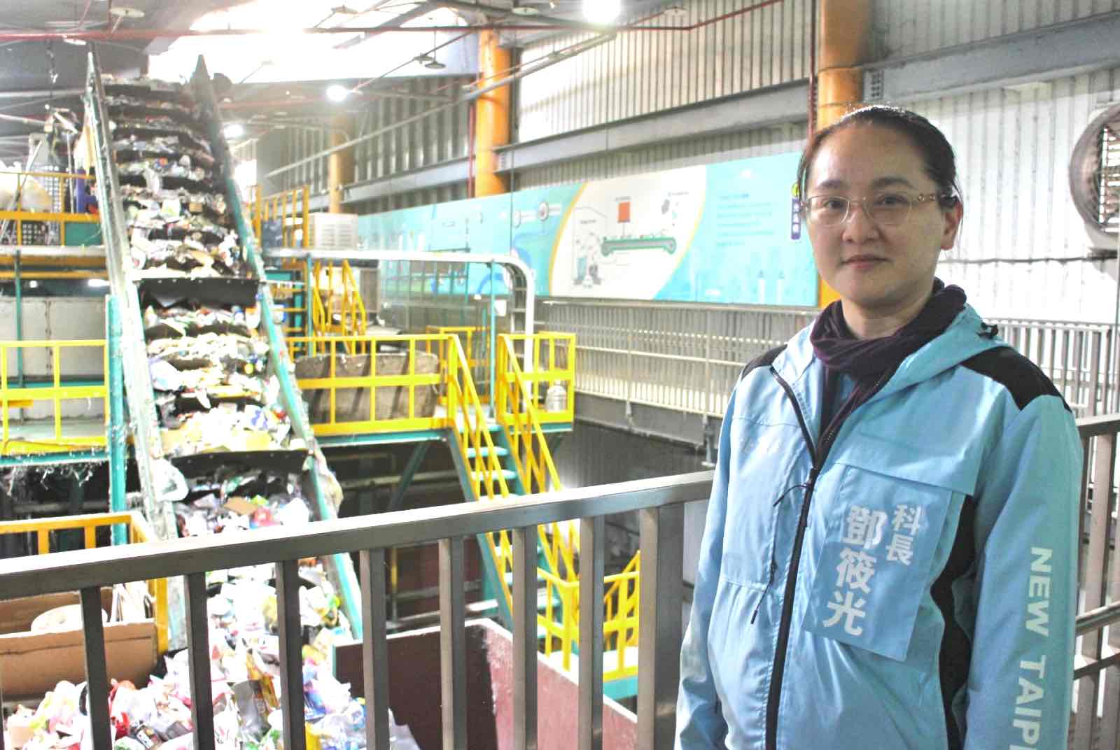新北市循環資源科-鄧筱光-AI分選廠-資源回收-機械手臂-人工智慧-人機協作-清潔隊-回收量-垃圾